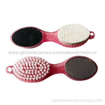 Foot brush with grinding stone for cleaning dust and dead skin